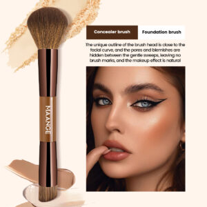 MAANGE Kit 7 Pinceaux De Maquillage à Double Embout Avec Trousse MAANGE Kit 7 Pinceaux De Maquillage à Double Embout Avec Trousse
