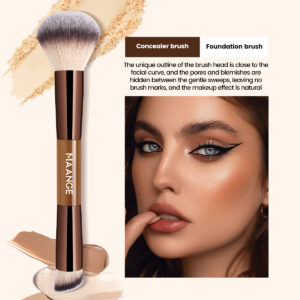 MAANGE Kit 7 Pinceaux De Maquillage à Double Embout Avec Trousse MAANGE Kit 7 Pinceaux De Maquillage à Double Embout Avec Trousse