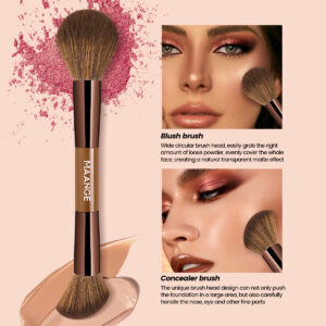 MAANGE Kit 7 Pinceaux De Maquillage à Double Embout Avec Trousse MAANGE Kit 7 Pinceaux De Maquillage à Double Embout Avec Trousse