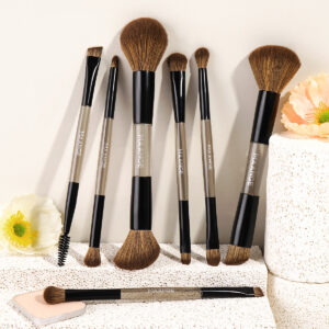 MAANGE Kit 7 Pinceaux De Maquillage à Double Embout Avec Trousse MAANGE Kit 7 Pinceaux De Maquillage à Double Embout Avec Trousse