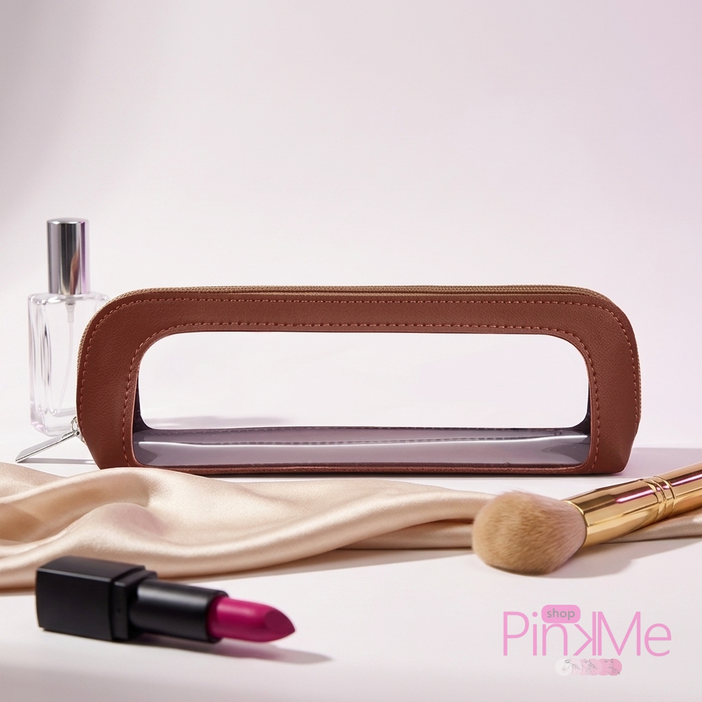 MAANGE Trousse Pour Pinceaux De Maquillage avec Fenêtre Transparente