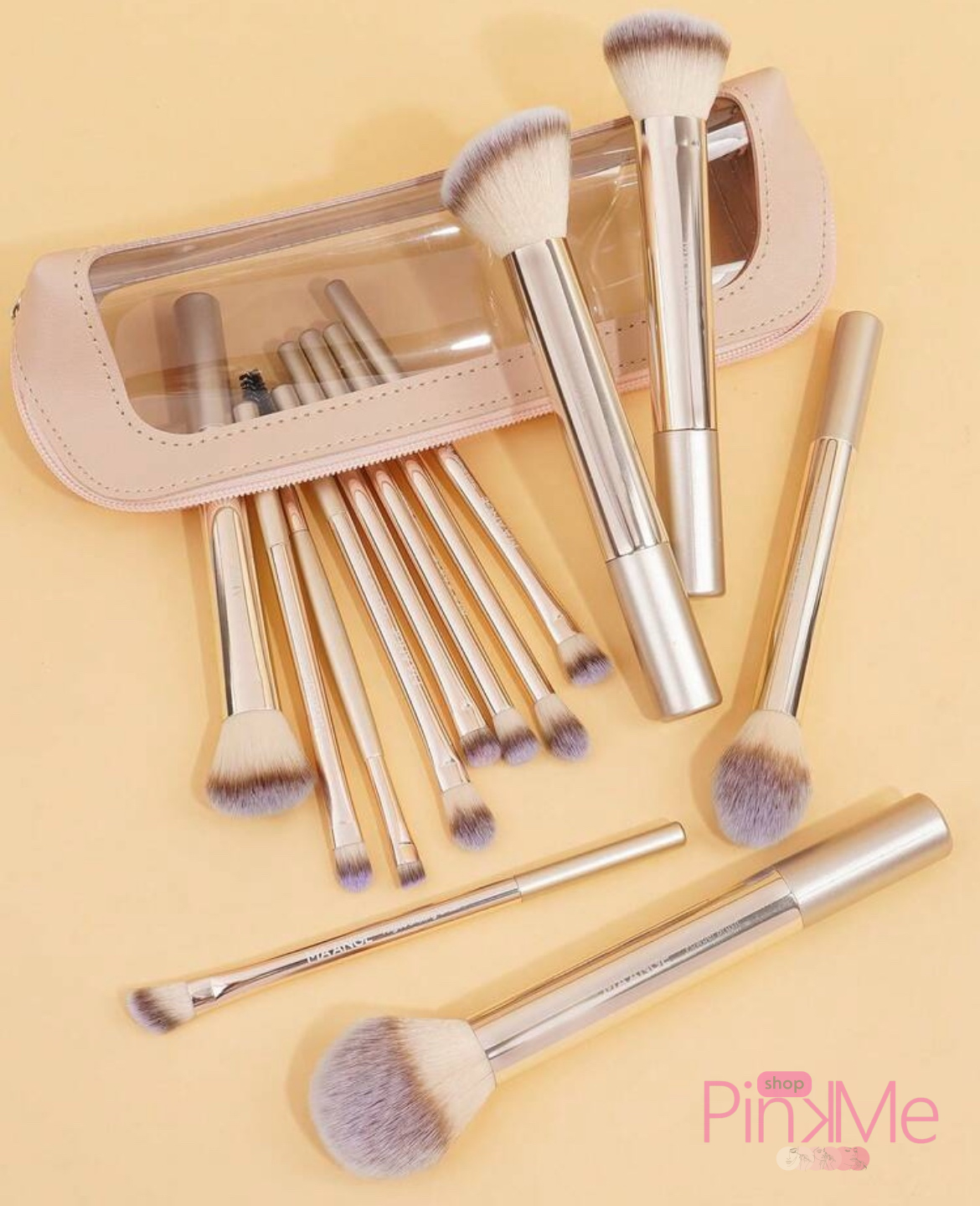 MAANGE Trousse Pour Pinceaux De Maquillage avec Fenêtre Transparente