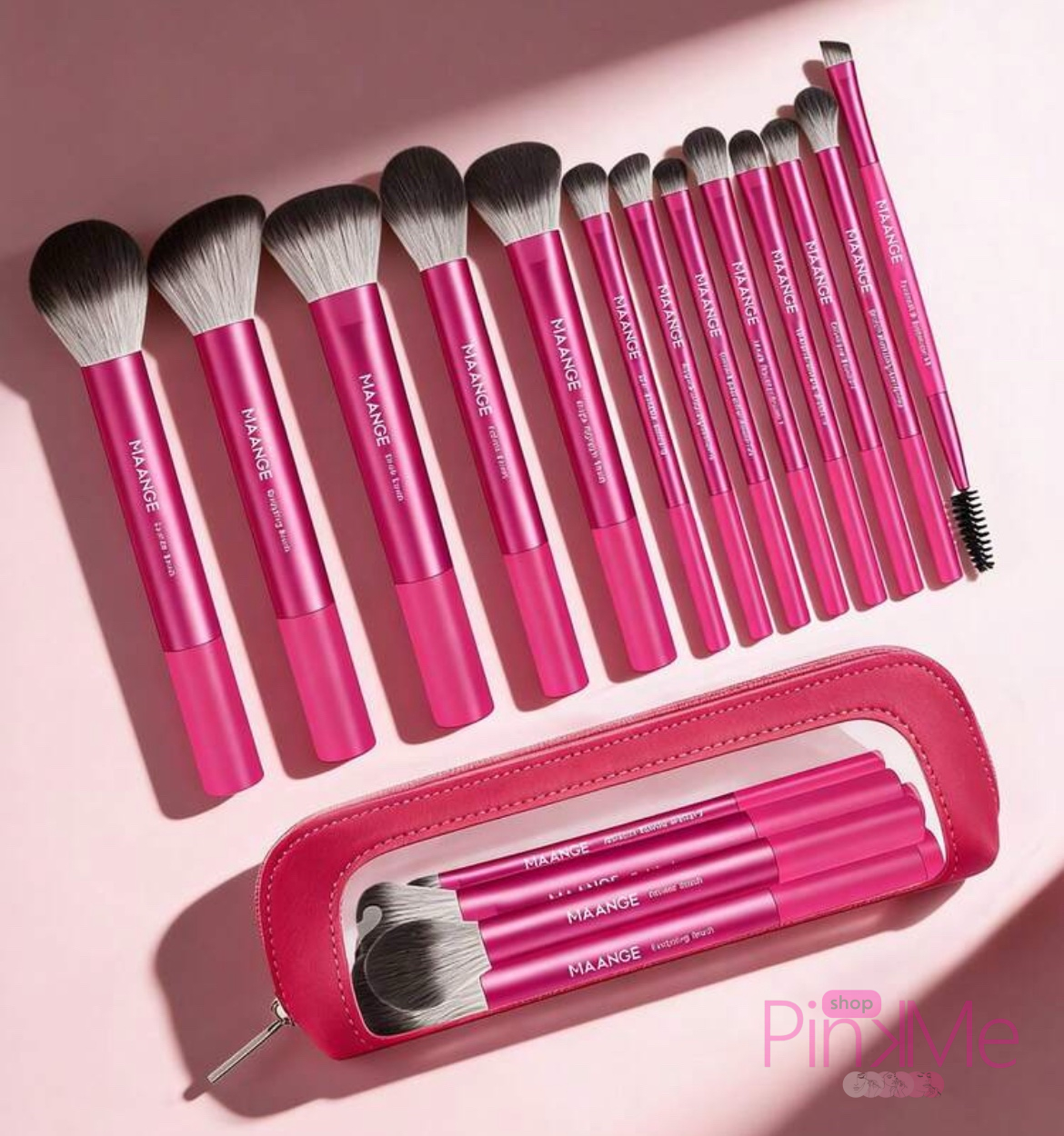 MAANGE Trousse Pour Pinceaux De Maquillage avec Fenêtre Transparente