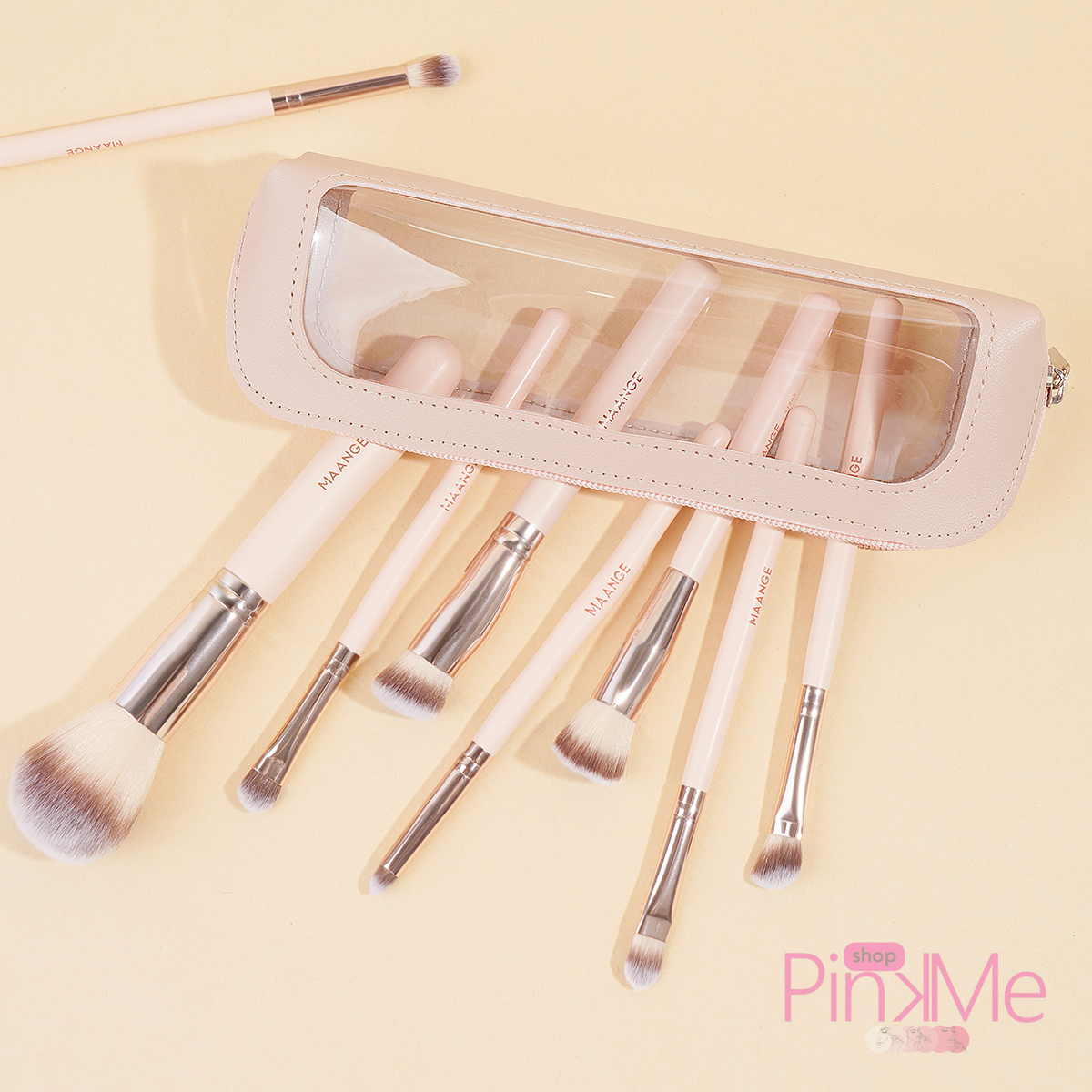 MAANGE Trousse Pour Pinceaux De Maquillage avec Fenêtre Transparente