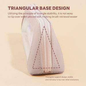 MAANGE Trousse Pour Pinceaux De Maquillage avec Fenêtre Transparente
